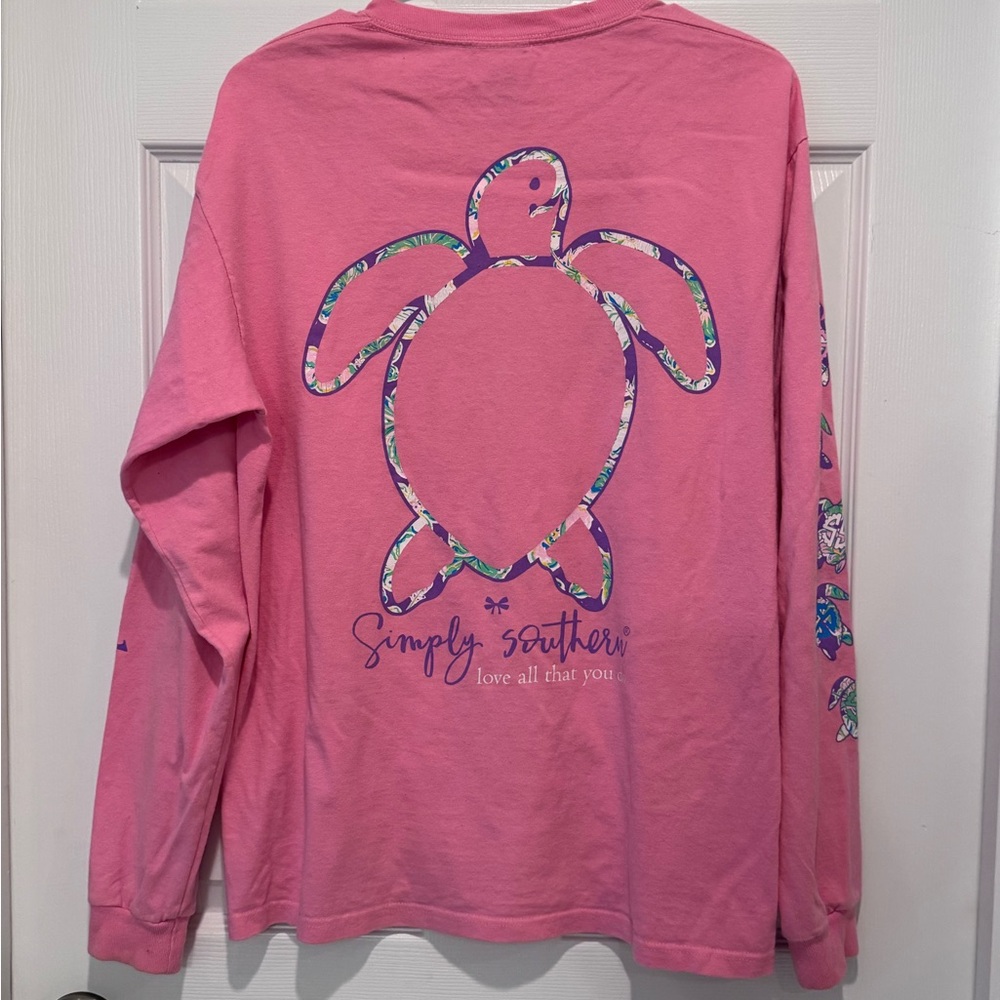 Simply Southern pink tee